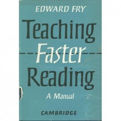 Teaching Faster Reading A Manual