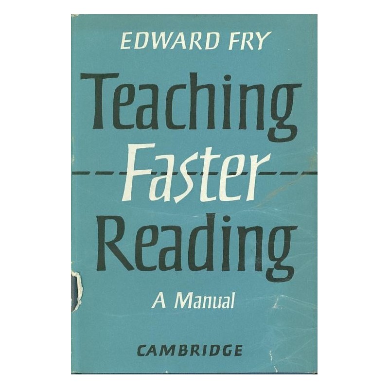 Teaching Faster Reading A Manual