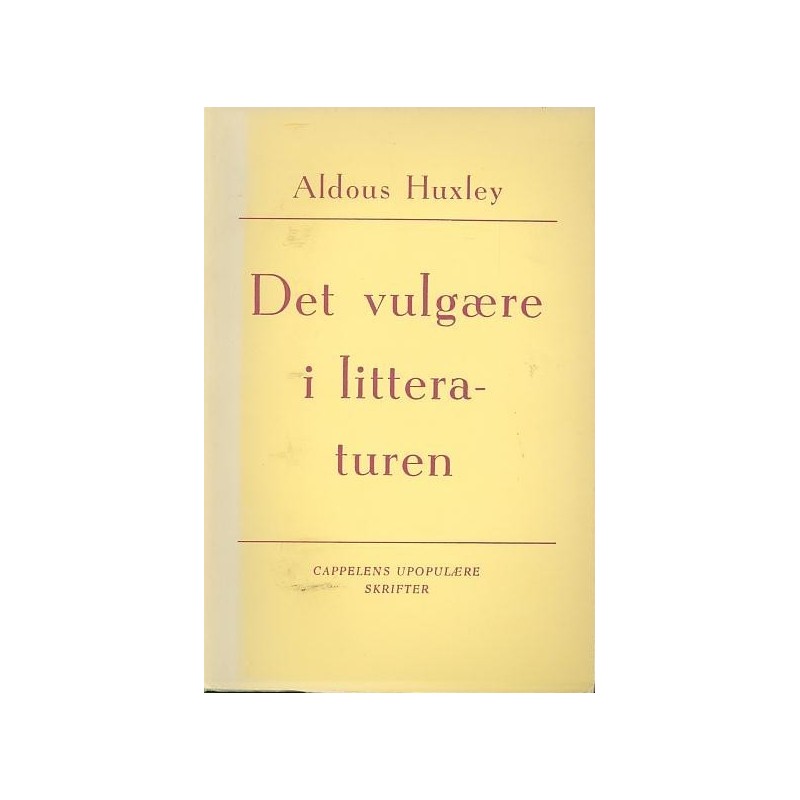 Det vulgære i litteraturen