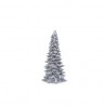 Juletre sølv 15.5cm glitter