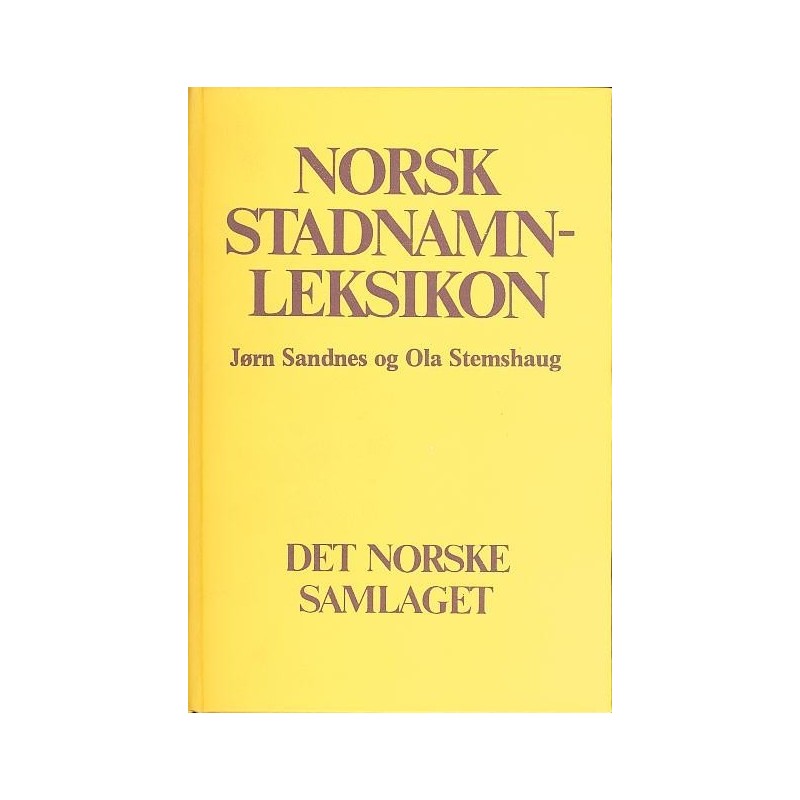 Norsk stadnamnleksikon