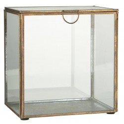 Glassboks med lokk høy