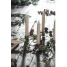 Julekule dråpeformet rhodondendronrød 3x7,4cm