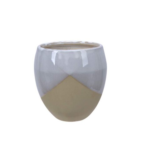 BERIT Potte D18,5 H19 cm sandhvit P15