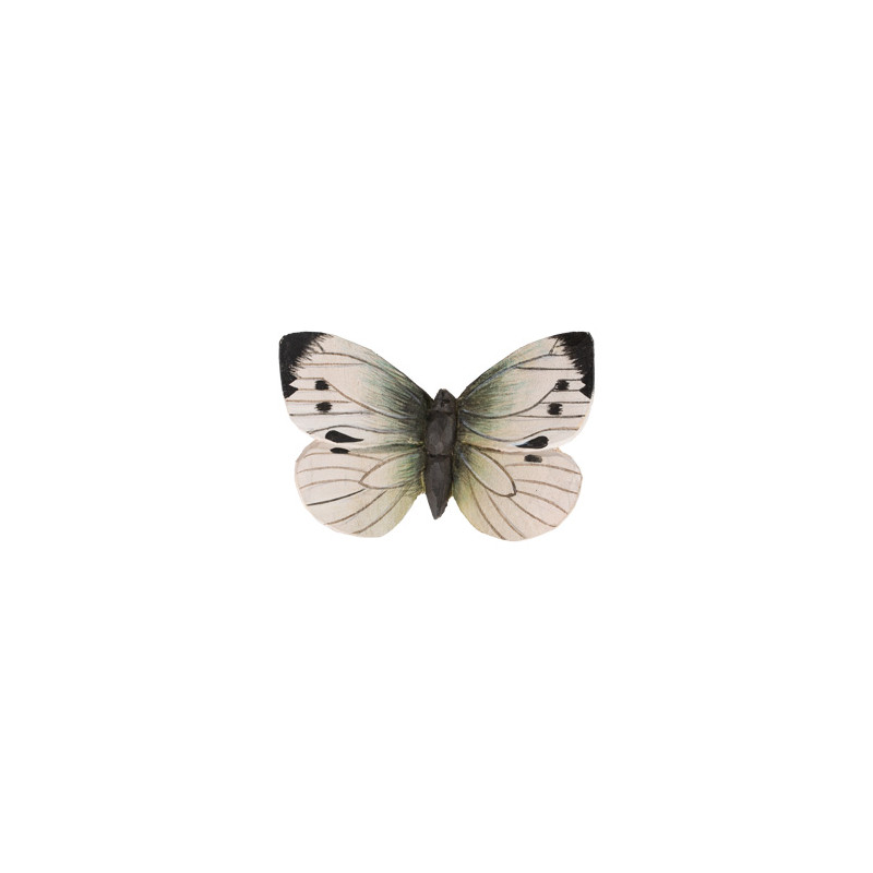 Magnet stor hvit sommerfugl