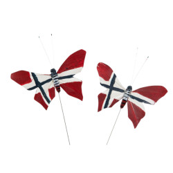 Sommerfugl norsk flagg