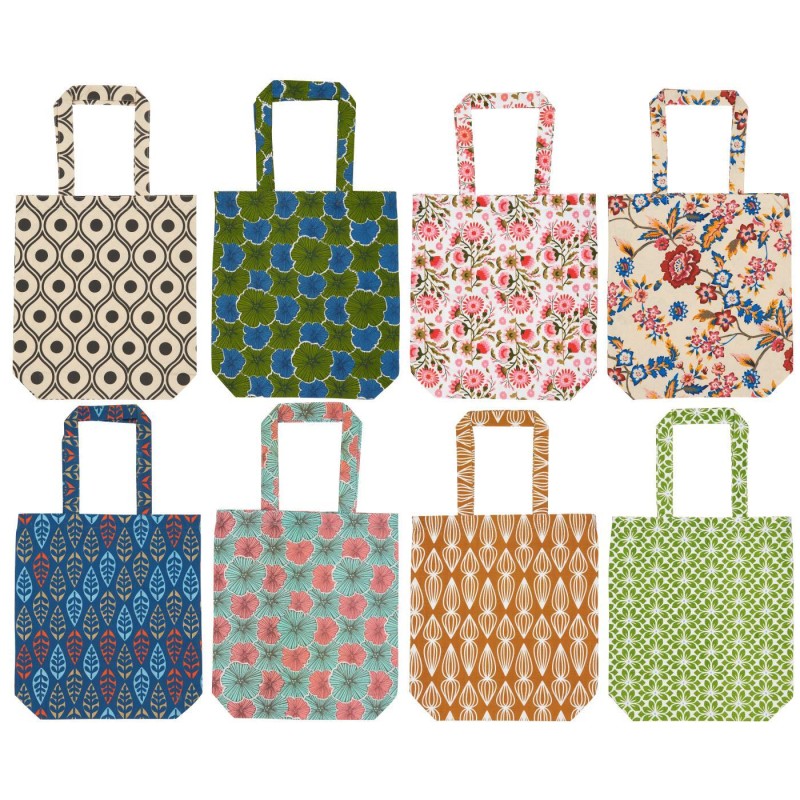 Veske mønstret 8 ass design pris pr stk 10x42x38cm