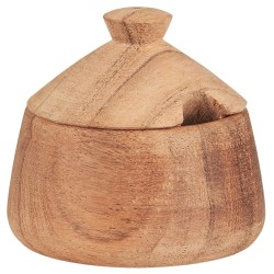 Saltskål med lokk akasietre