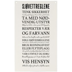 Skilt sjøvettreglene