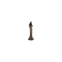 Figur mor med barn antikkbrun h31 cm