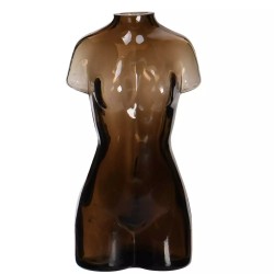 BODY Vase L8 B6 H15,3 cm brun