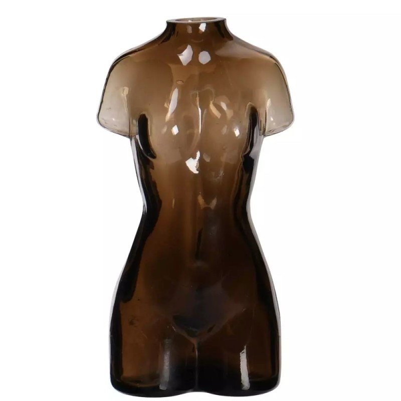 BODY Vase L8 B6 H15,3 cm brun
