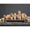 Macon blokklys rustikk 60t 15x7cm honningfarget
