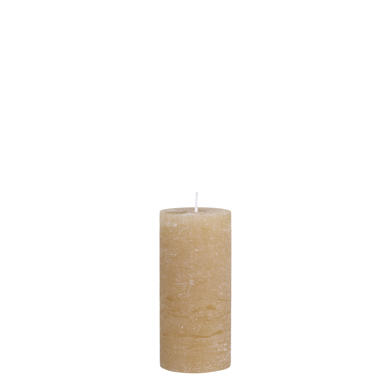 Macon blokklys rustikk 60t 15x7cm honningfarget