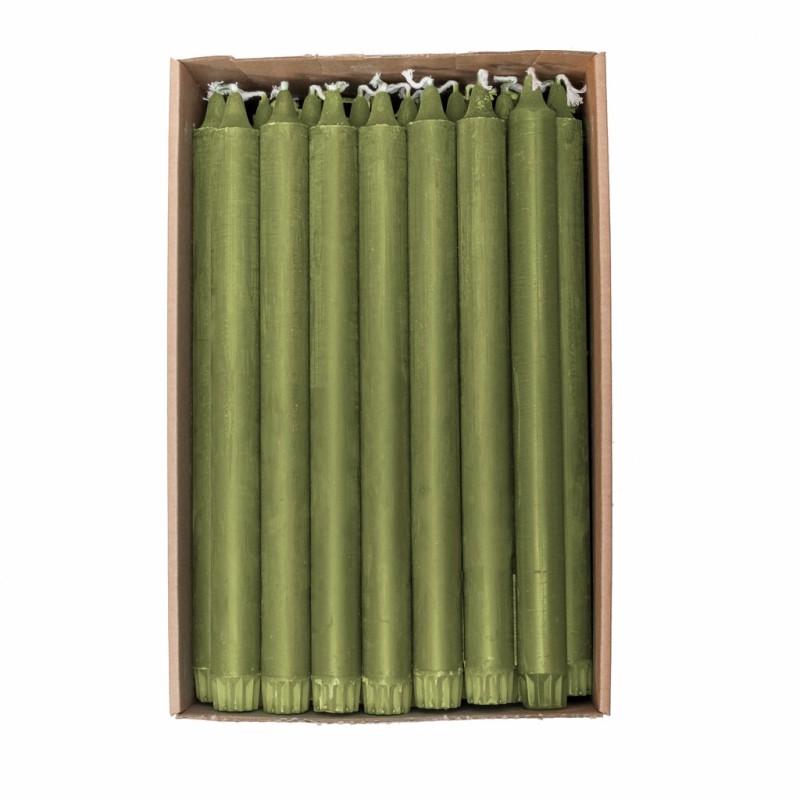 Kronelys 100% Stearin 2,2x28 Oliven