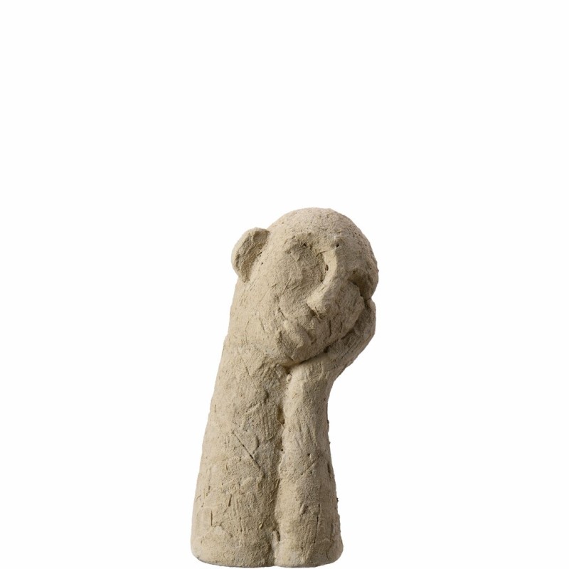 Ansikte fundera, beige, D16 H29 cm