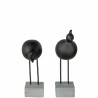 Fågel på ben, 2/set, svart, H31-26 D19-18 cm