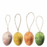 Påskeegg med fjer orange