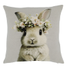 Putetrekk 45x45 fransk grå med hare