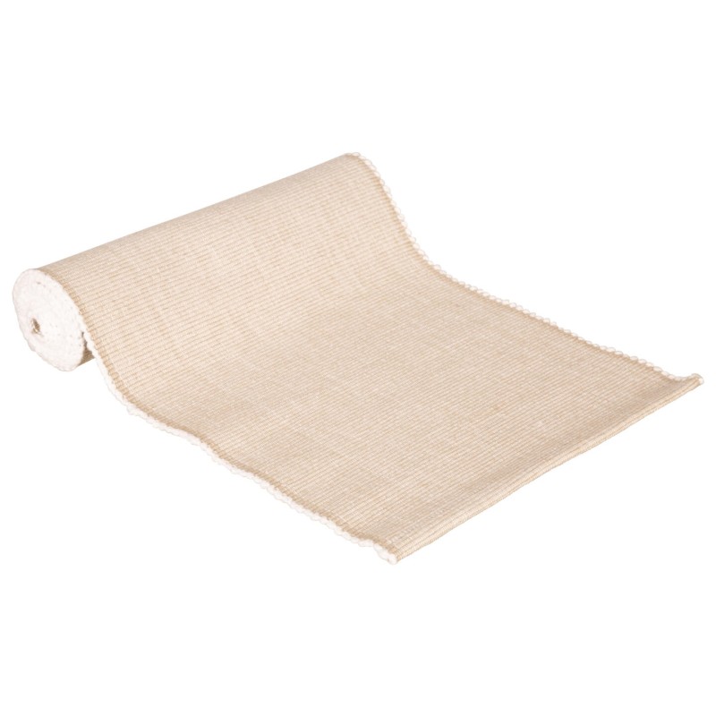 Løper ribb mobull beige 33x100cm