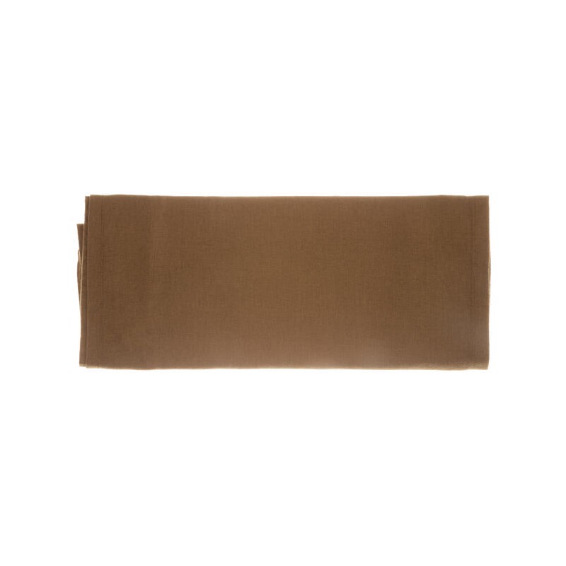 Løper lin/bomull kapersgrønn 40x140cm