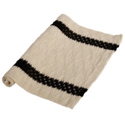Brikke vevd bomull/lin beige 30x48cm