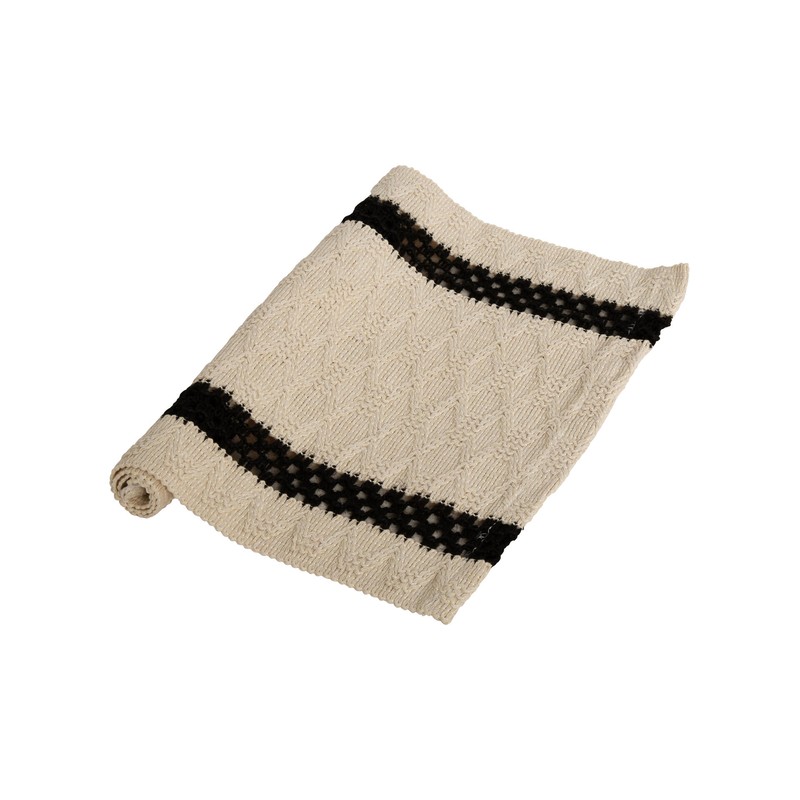 Brikke vevd bomull/lin beige 30x48cm