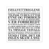 Lunsjserviett fjellvettreglene 33x33 cm 20 stk 3 lags