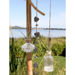 Ranke med stein til oppheng 58x4x4cm natur