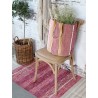 Strandveske 60x40x30 bringebærrød gjenbruksgarn