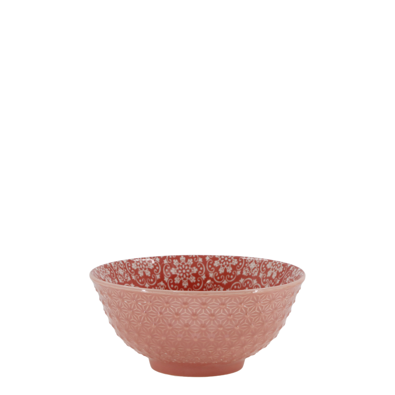 Arés skål 7,5x16 cm korallrød