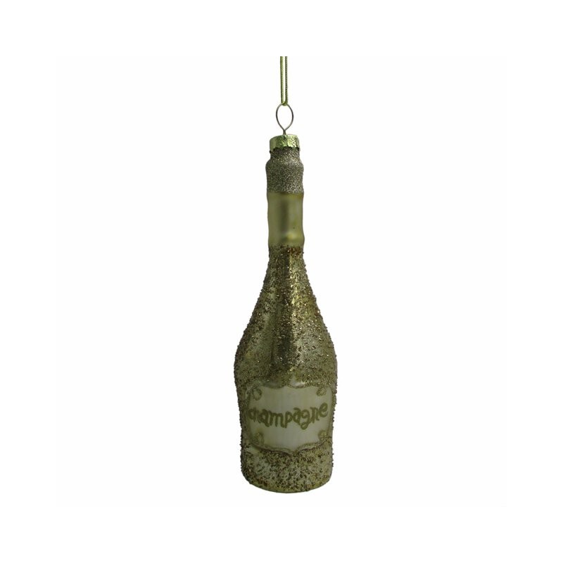 Champagne - Ornament Gull 4,7x4,7x15,3cm Glass