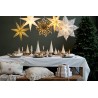 Papirstjerne eksl ledning 45 cm olivenfarget