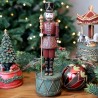 Noël spilledåse med nøtteknekker 28x8,5cm cherryfarget
