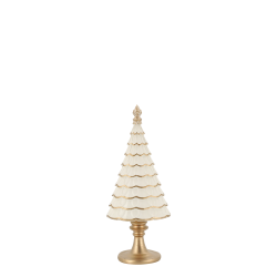 Noël juletre 23,5x10x7cm antikkremfarget