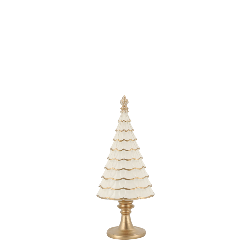 Noël juletre 23,5x10x7cm antikkremfarget