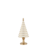 Noël juletre 23,5x10x7cm antikkremfarget