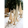 Noël juletre 23,5x10x7cm antikkremfarget