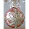Julekule 10cm rosa