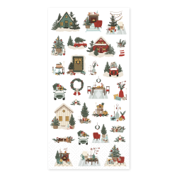 Serviett med julemotiv 20x10cm
