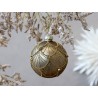 Julekule 8cm champangefarget