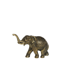 Elefant 14x21,5x8,5cm antikkmessing