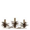 Stake med 3 lysholdere 18x47x15cm antikkmessing