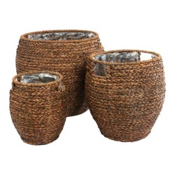 Puffy korg brun 35x35 med håndtak