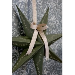 Papirstjerne uten ledning 60cm olivenfarget