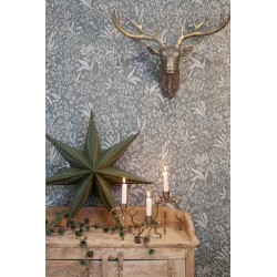 Papirstjerne uten ledning 60cm olivenfarget