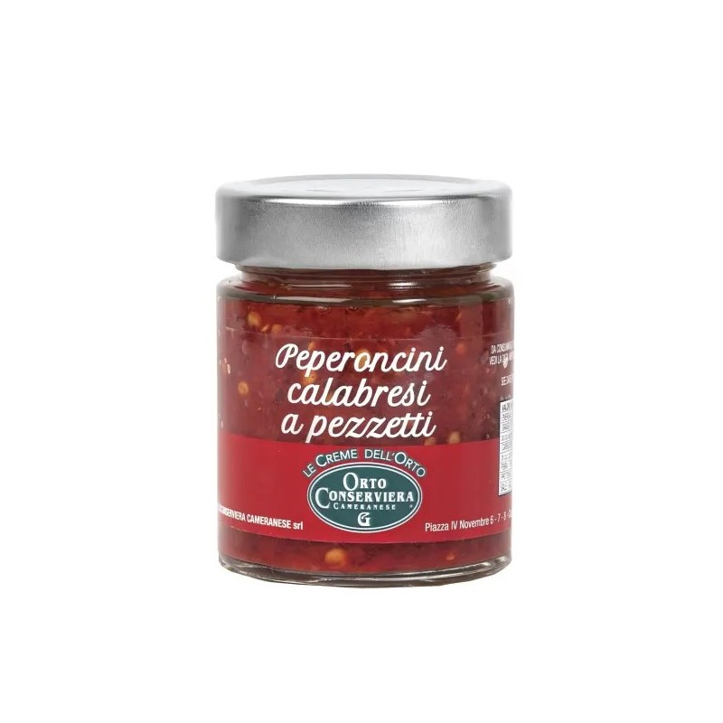 Peperoncini Calabrese spread 150ml Ortoconserviera Peperoncini Calabrese spread 150ml Ortoconserviera