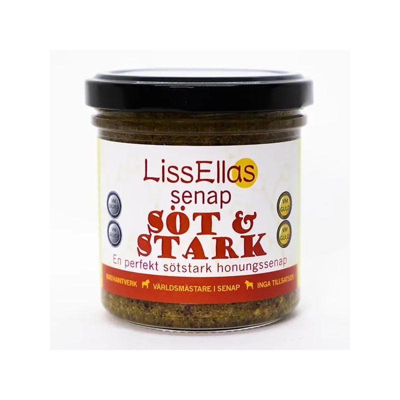 Søt & Sterk sennep 150gr Lissellas