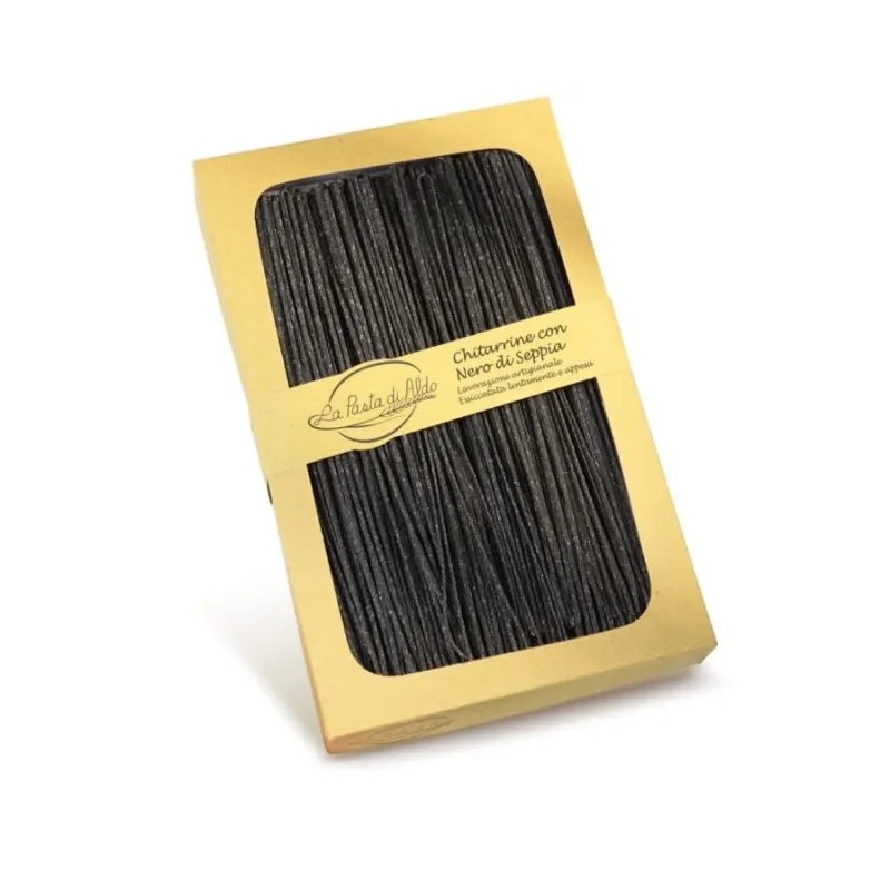 Chitarrine con Nero di Seppia (med blekksprutblekk) 250gr