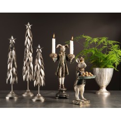 Grantre i metall champangefarget 11x56cm